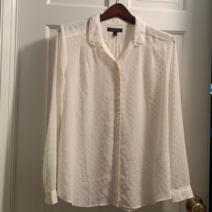 Banana Republic Polka Dot Polyester Blouse